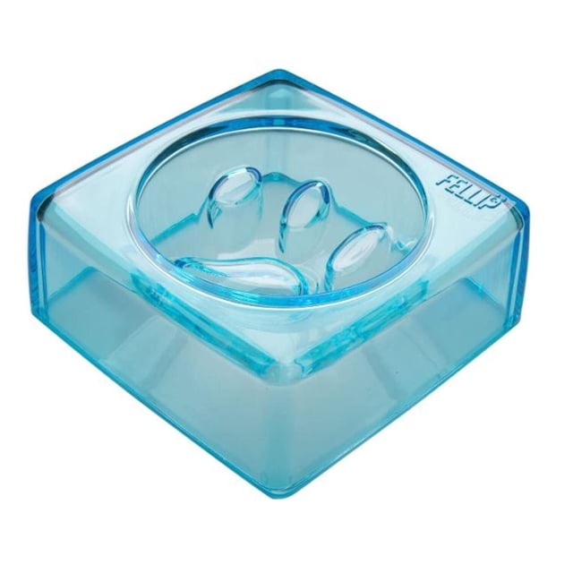 Plato Para Mascotas Fellip Kristal Good Manners 490 Ml Azul Fellip Kristal Good Manners