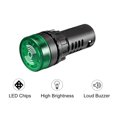 thumbnail image 5 of AC/DC 48V Indicator Light with Buzzer Green Flashing Alarm 22mm Panel LED Indicator, 5 of 5