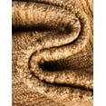 thumbnail image 4 of Unique Loom Braided Jute Collection Area Rug - Manipur (5' 1" x 8' Rectangle Natural/Blue), 4 of 7