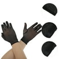 thumbnail image 2 of Unique Bargains 1 Pair Sunblock Mittens Mesh Sun Block Driving Gloves for Women Black, 2 of 5