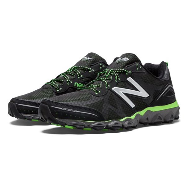 New Balance Men's MT710 Neutral Trail Running Shoe,Black/Green,11 D US