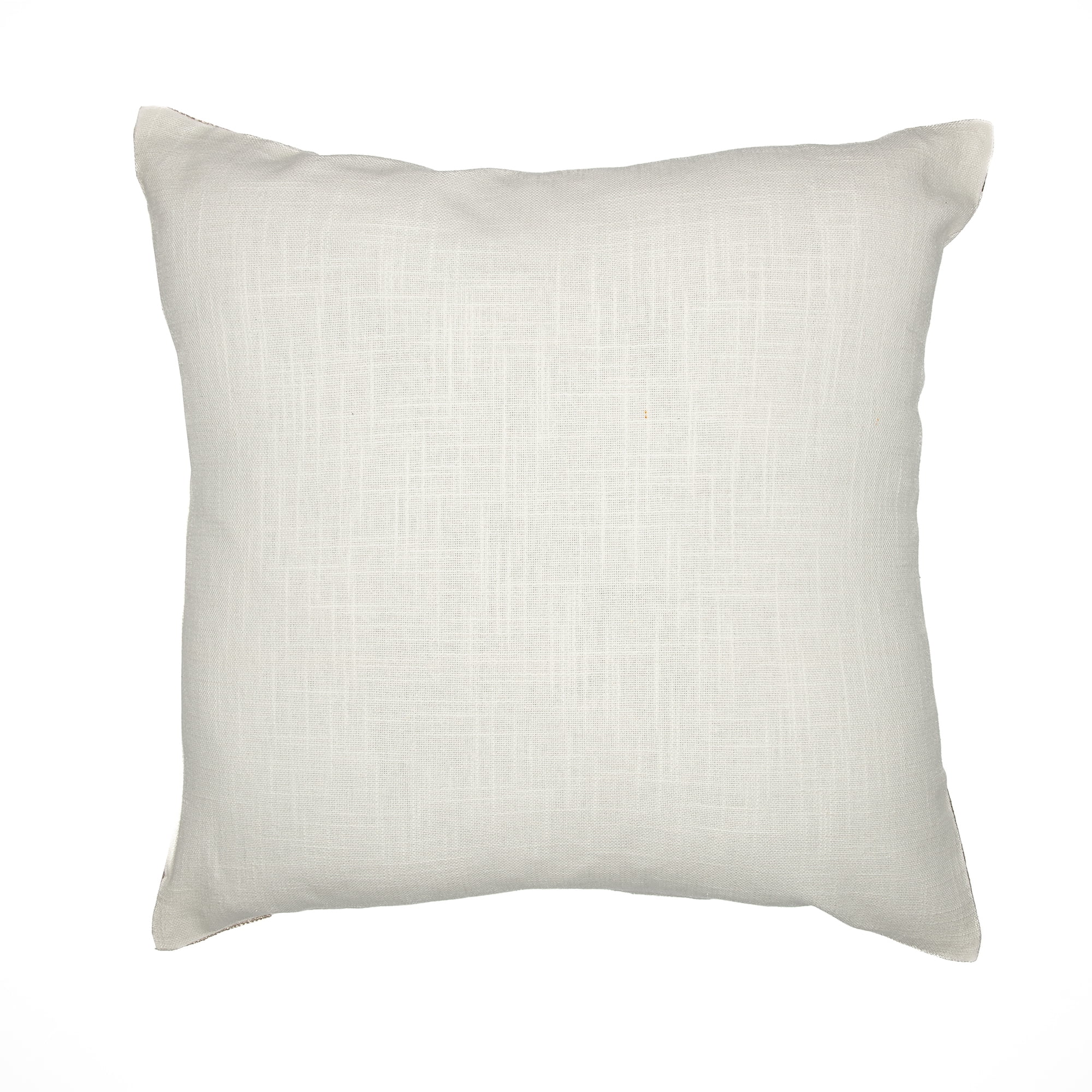 Ox Bay Stacy Garcia 20" x 20" Ivory/Taupe Embroidered Geometric Adult Decorative Throw Pillow Cover