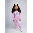 thumbnail image 2 of Bluey Ribbed Velour Sweatshirt and Jogger Pants Outfit Set Toddler to Little Kid, 2 of 5