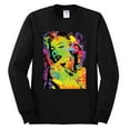thumbnail image 2 of Wild Bobby, Colorful Woman Marilyn Monroe Pop Culture Mens Long Sleeve Shirt, Black, Small, 2 of 3