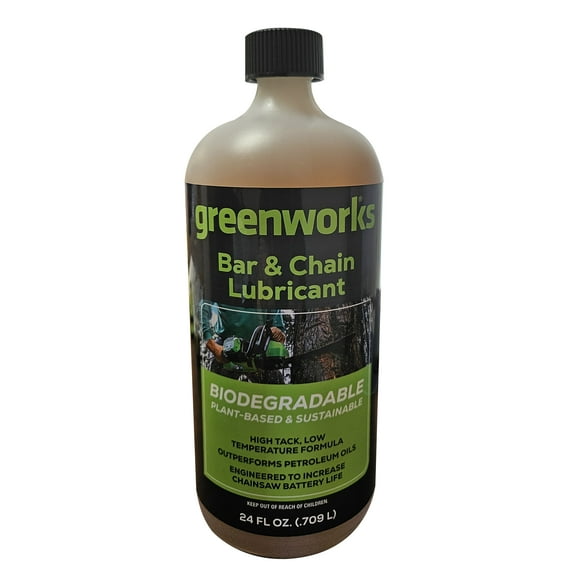Greenworks Bar & Chain Lubricant, 1 24 oz (.709 L) Bottle 2993102