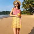 thumbnail image 3 of Disketp Ice Cream para Vestido sin Mangas para Mujeres, Vestidos de Verano para Mujeres, Casual y Holgado para la Playa, 3 of 7