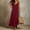 Red, variant on Womens Sleeveless Tank Dress V Neck Lightweight Knit Sweater Maxi Dress Casual Loose Fit A Line Flowy Dresses
