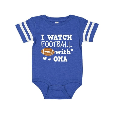 

Inktastic I Watch Football with My Oma Gift Baby Boy Bodysuit