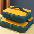 thumbnail image 4 of Fiambrera, bolsa de papel de aluminio con aislamiento térmico, bolsas enfriadoras de alimentos, tela Oxford, contenedor de almacenamiento para Kits de desorden para acampar Amarillo verde METRO Eigraketly OD028893-01B, 4 of 6