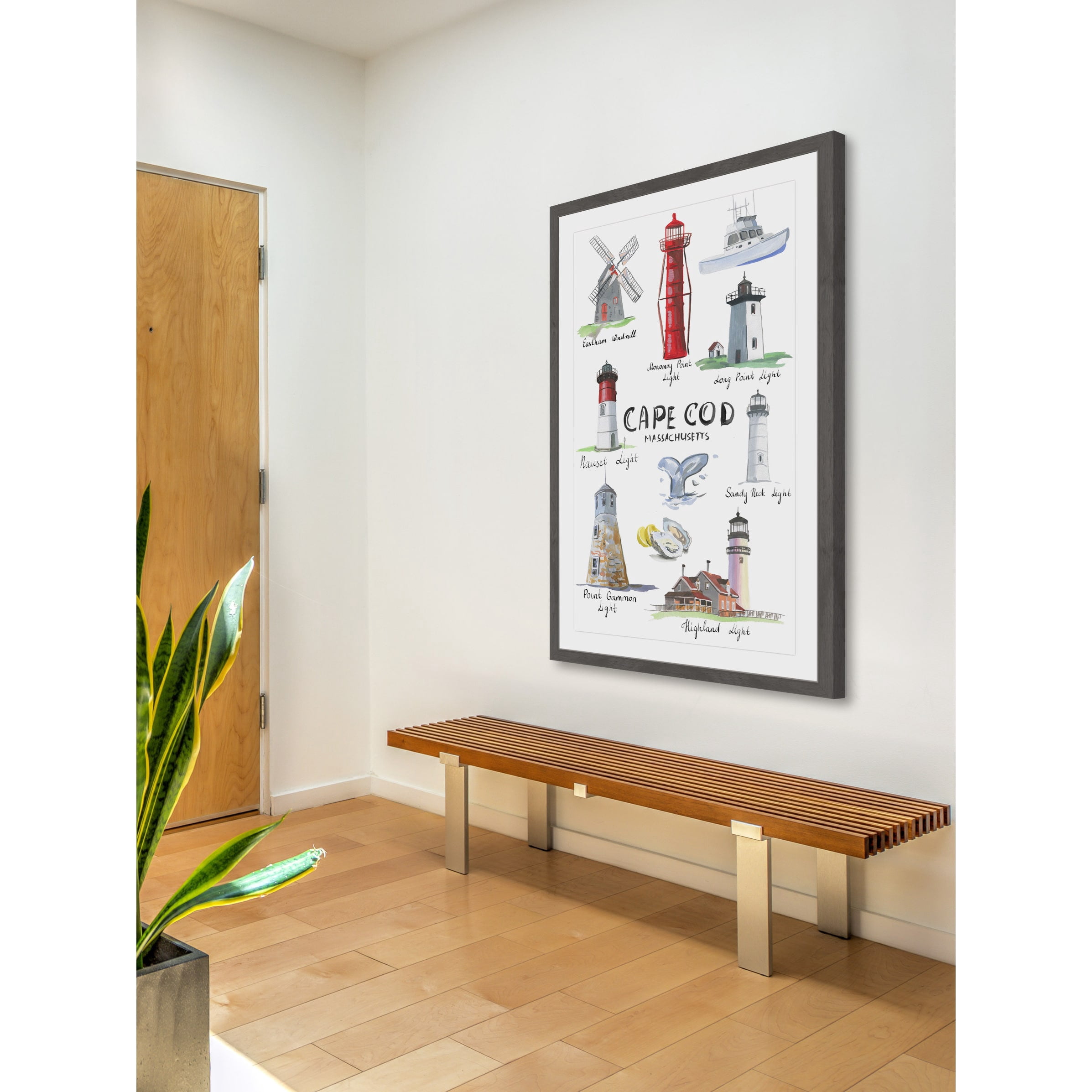 "Light House Collection" Framed Painting Print
