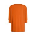 thumbnail image 5 of Xyxonk 3/4 Length Sleeve Womens Tops Dressy Casual V-Neck Henley Shirt Sexy Solid Color Tees Summer Fashion Outfits Orange S, 5 of 7