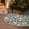 thumbnail image 5 of Fotbe Panda With Crown And Stars Pattern Christmas Tree Skirt, Tree Skirts Plush Christmas Decorations, Christmas Tree Skirts Xmas Decorations Holiday Party Decor-48", 5 of 6
