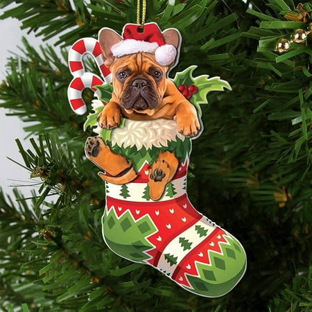 

Holiday Decorations Easter New Pet Dog Christmas Tree Decorations Car Interior Pet Dog Flat Pendant Christmas with Lights Dangling Lights for Doorway Christmas Pug Kitchen Towels Christmas Centerpiece