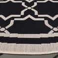 thumbnail image 5 of SAFAVIEH Courtyard Allison Oriental Indoor/Outdoor Area Rug, Black/Beige, 5'3" x 5'3" Round, 5 of 12