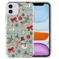 thumbnail image 1 of WIRESTER Silver Glitter Case, Sparkle Bling TPU Cover for Apple iPhone 11 6.1" 2019, Christmas Pattern Reindeer Angel Snowman, 1 of 3