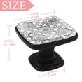 thumbnail image 4 of 4 Pcs Square Cabinet Handle Cupboard Knob Drawer Pulls Handle Geometric Drawer Knobs with Screws Furniture Decoration, 4 of 7