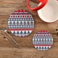 thumbnail image 2 of Christmas 2 Pack Pot Holders Trivets, Heat Resistant Hot Pads for Kitchen Table Decoration Trivets for Hot Dishes/Pot/Bowl/Teapot/Kitchen Hot Pads Trivets, 7" + 9.45", 2 of 7
