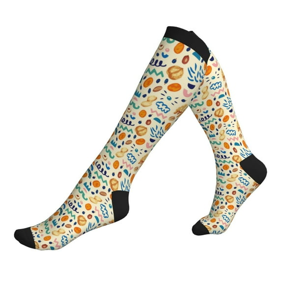 Compression Socks for Men Women -Peanuts 8 Knee High Compression Stockings for Men Women