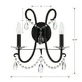 thumbnail image 2 of Crystorama Lighting - Othello - 2 Light Wall Mount-16 Inches Tall and 14 Inches, 2 of 6