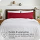 thumbnail image 4 of Funda de Almohada Corporal Bare Home Ultra Suave Doble Cepillado Rojo, 4 of 6