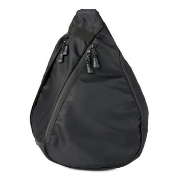 No Boundaries Women's Hands Free Zip Sling Bag Black