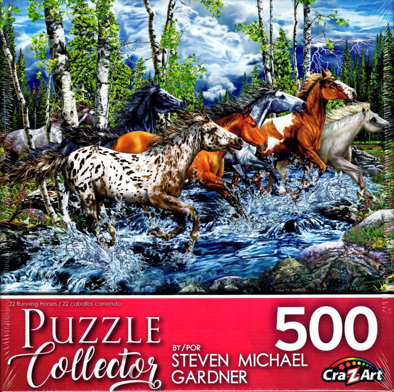 NEW Springbok's 500 Piece Jigsaw Puzzle Summer Creek Horse 