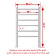 thumbnail image 3 of KTTECTOA Heated Towel Rack for Bathroom Wall Mounted Towel Warmer 6 Stainless Steel Bars Drying Rack Home and Kitchen Decorations, 3 of 7
