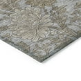thumbnail image 4 of Addison Rugs Chantille Indoor/Outdoor Transitional Floral Gray Washable Rectangle Rug, 1'8" x 2'6", 4 of 5