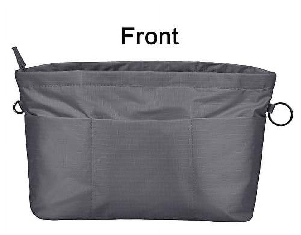 Vercord Handbag Purse Tote Pocketbook Organizer Insert Zipper Closure 11  Pockets Light Grey Small : Amazon.in: Bags, Wallets and Luggage