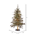 thumbnail image 2 of Vickerman 4' x 32" Dakota Alpine Artificial Christmas Tree with 70 Clear Lights, 2 of 2