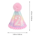 thumbnail image 2 of Masteelf Colorful Birthday Party Hat Cap for Baby Girls and Boys, Fun Celebration Headwear Accessory, 2 of 8