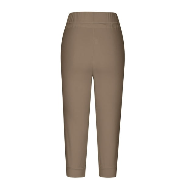 Plus Size Capri Pants for Women Dandelion Workout Capris Low Waisted  Drawstring Joggers 3/4 Sweatpants