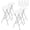 White, variant on 4 Pack 28 Inch Tall Folding Bar Stool, with Safety Lock