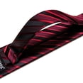 thumbnail image 5 of Barry Wang Men Stripe Neckties, Black Red, 5 of 8