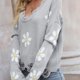 thumbnail image 4 of Suéter de punto informal de manga larga de otoño e invierno para mujer con cuello en V estampado Pompotops hdfakjf11602, 4 of 5