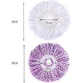 thumbnail image 2 of 4 Pieces Spin Mop Head Mop Head Mop Heads Microfiber Replacement Mop Head Replacement Mop Head for Spin Mop White and Purple, 2 of 5