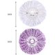 thumbnail image 2 of 4 Pieces Spin Mop Head Mop Head Mop Heads Microfiber Replacement Mop Head Replacement Mop Head for Spin Mop White and Purple, 2 of 5
