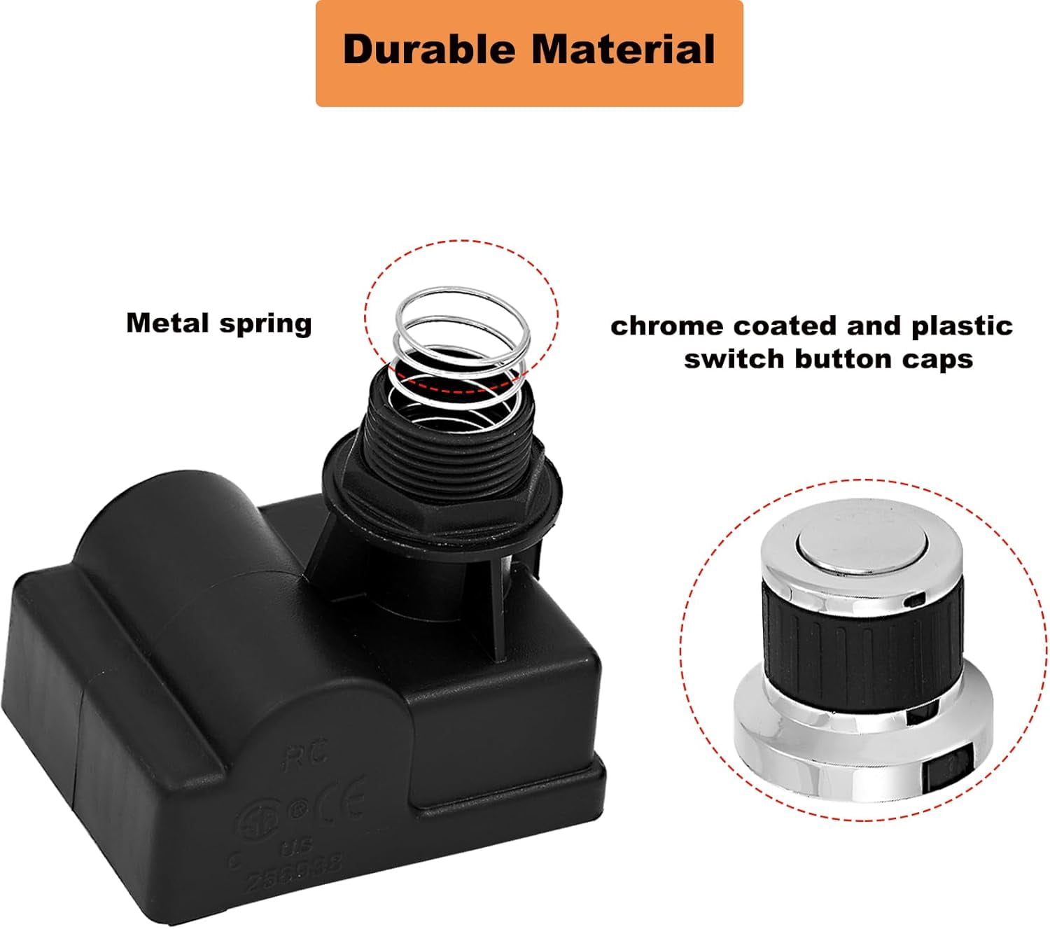 Pulse Igniter DHL-128-5Q for Nexgrill Replacement 5 Outlet 720-0830X 720-0925P 720-0830H 720-0783W 720-0783EH 720-0830HR Button Ignition Module Ignitor Switch Starter
