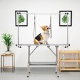 thumbnail image 4 of Gymax Table de Toilettage pour Animaux Réglable avec Cadre Métallique en Forme de H Robuste et Résistant, 4 of 10