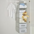 thumbnail image 3 of Parent's Choice 6 Shelf Fabric Closet Organizer, Grey, 3 of 7