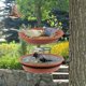 thumbnail image 4 of Paquete de 2 comederos para pájaros colgantes montados en la pared, cuenco de baño para pájaros y comedero para atraer pájaros salvajes, decoración de jardín, 4 of 4