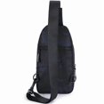 thumbnail image 3 of XQB990 Men Chest Bag Messenger Bag, Color: Line Black Line Black, 3 of 5