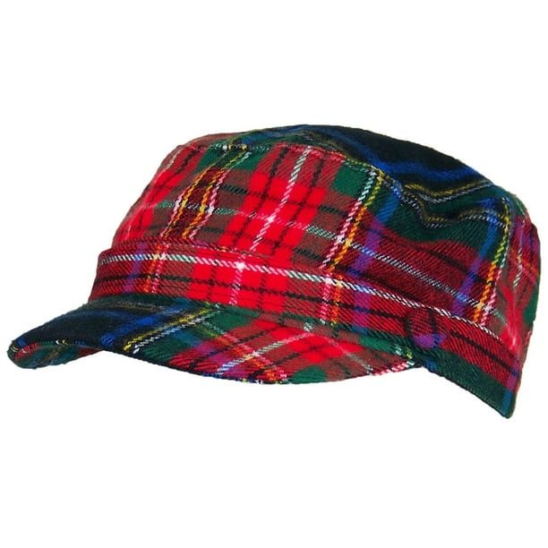 David and Young - David & Young Womens Tartan Plaid Newsboy/Cadet Hat W