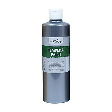 UPC: 0075176106344 | Rock Paint & Handy Art RPC231166 16 oz Tempera Paint Metallic Silver