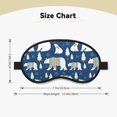 thumbnail image 4 of Salouo cute winter bear Print Sleep Mask Eye Cover, 1-Pack Eye Masks Washable Sleeping Eyeshade Block Sleep Shade Cover Light Reduces Puffy Eyes Traveling Gifts, 4 of 7