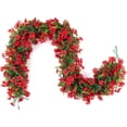 thumbnail image 4 of Artificial Flowers Garland Ivy, 4 Pack 5.9 FT Decorations UV Resistant Fake Daisy Vine Silk Hanging Flower for Home Garden Wedding Spring Decor Photo Booth Backdrop(Orange), 4 of 5
