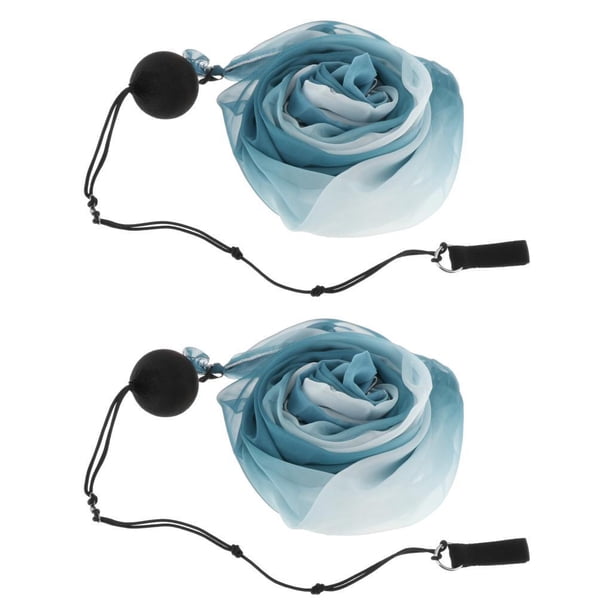 Jenaai 4 Pares De Velos De Seda Para Danza Del Vientre – Bufandas Con Bolas Poi, Colores Vivos Para Actuaciones Escénicas