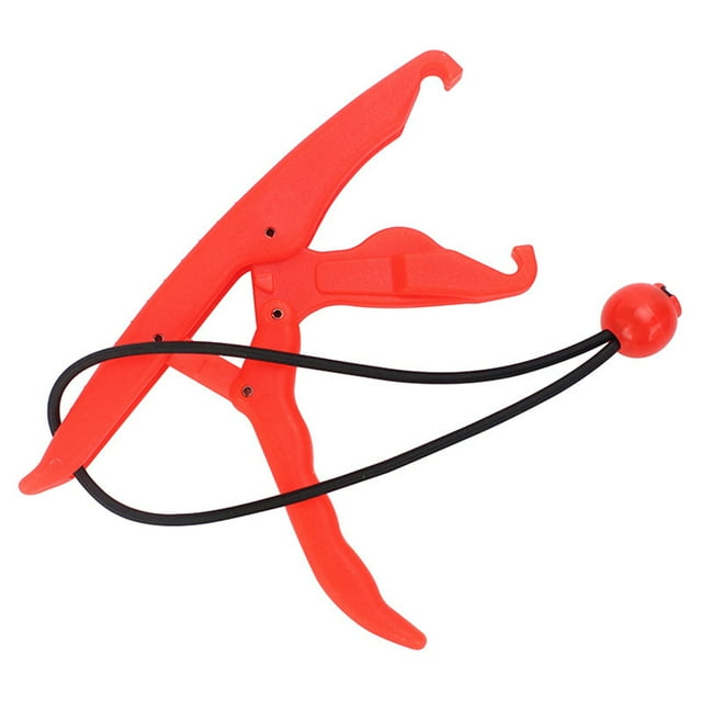 facefd Pliers Fishing Grip Float with Adjustable Rope Plier Multifunctional Clamp Portable Long-Lasting Tackle Sporting Goods Small Yellow Small Red
