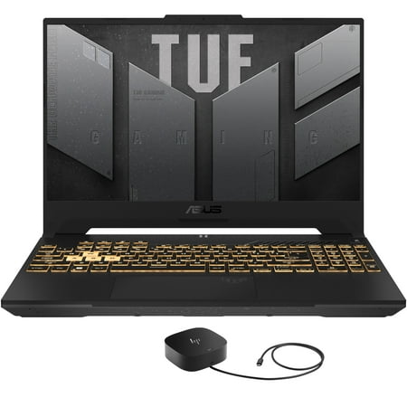 ASUS TUF Gaming F15 Gaming Laptop (Intel i5-13500H 12-Core, 15.6in 144 Hz Full HD (1920x1080), GeForce RTX 4050, 16GB RAM, 512GB PCIe SSD, Win 10 Pro) with G5 Essential Dock