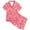 Hot Pink, variant on Wdgfv Girls Pajama Set Short Sleeve Fruit Print Loose Fit Comfortable Sleepwear For Kids Toddler 2-13 Years Old Casual Homewear Daily Outfits Light Pink 2-3 Years